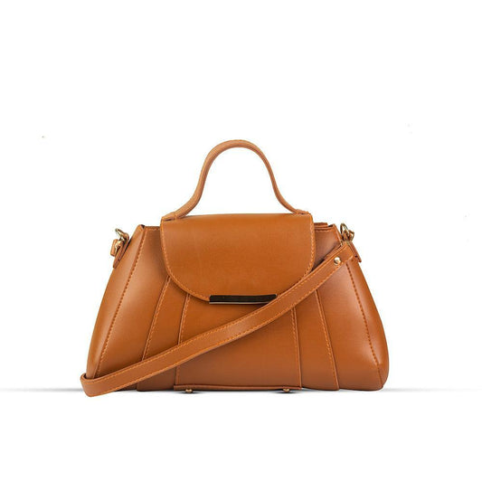 Opal Brown PU Leather Shoulderbag,