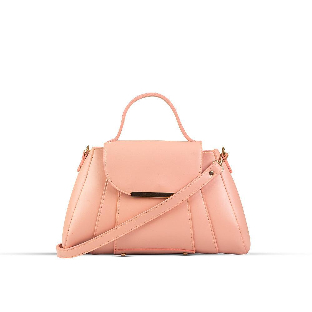 Opal Pink PU Leather Shoulderbag,