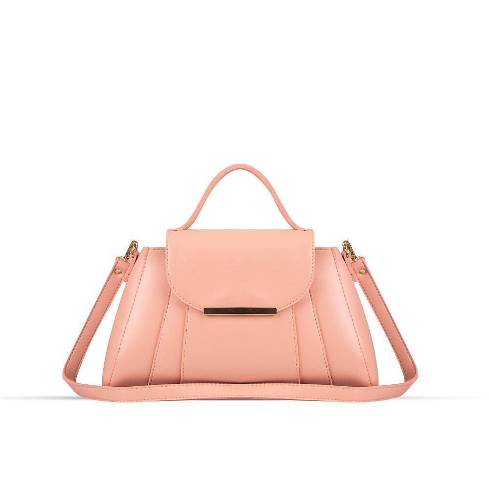 Opal Pink PU Leather Shoulderbag,