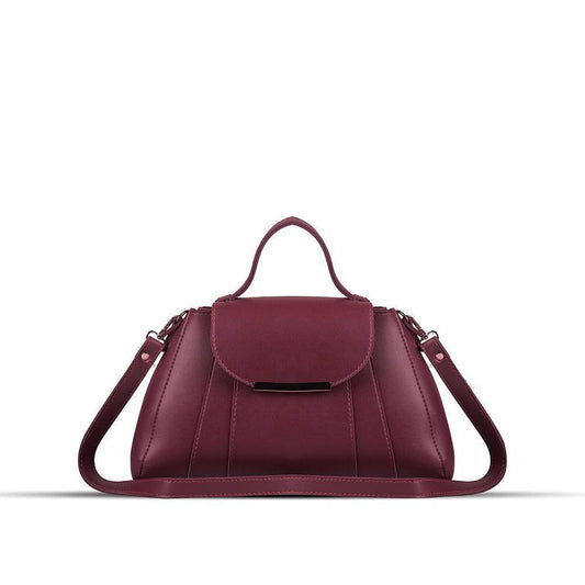 Opal Maroon PU Leather Shoulderbag,