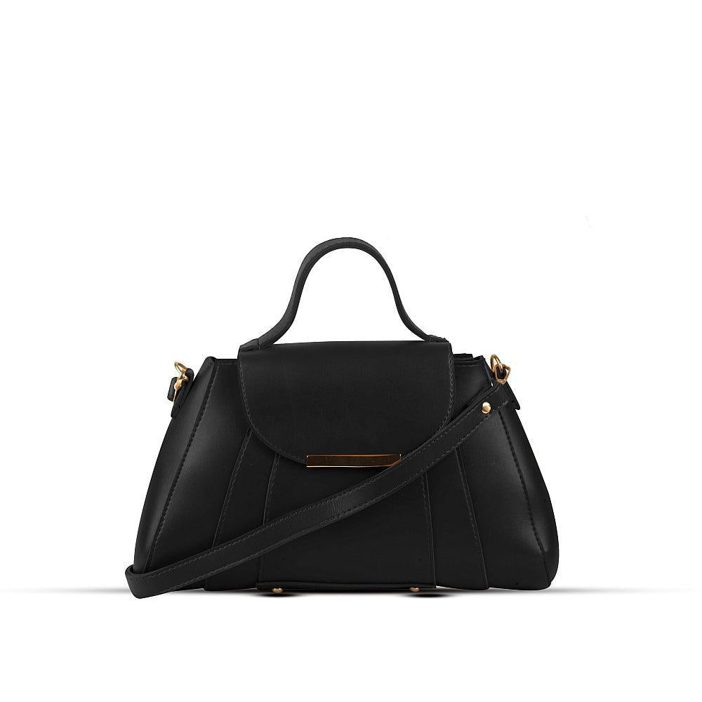 Opal Black PU Leather Shoulderbag