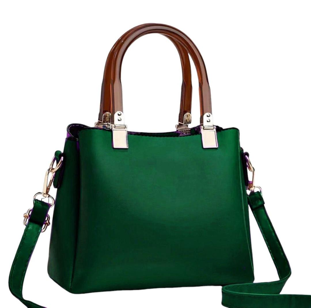 Women's Leather Plain Shoulder Bag