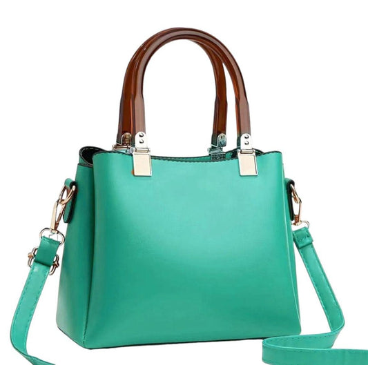 Women's Leather Plain Shoulder Bag