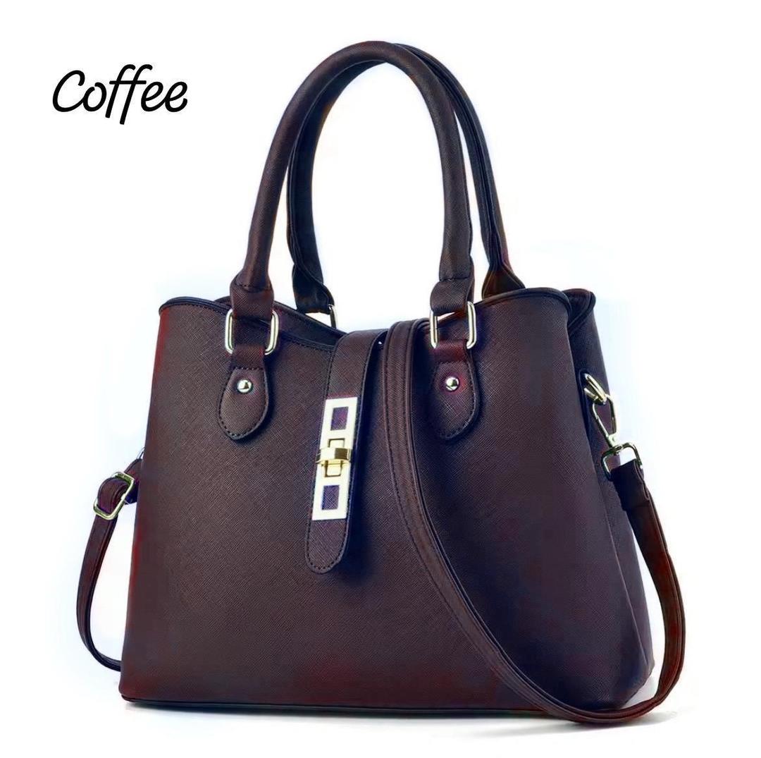 Women's Rexine Plain Hand Bag