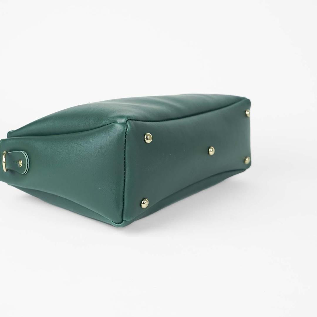 Stylish Women's green PU Leather Shoulder bag