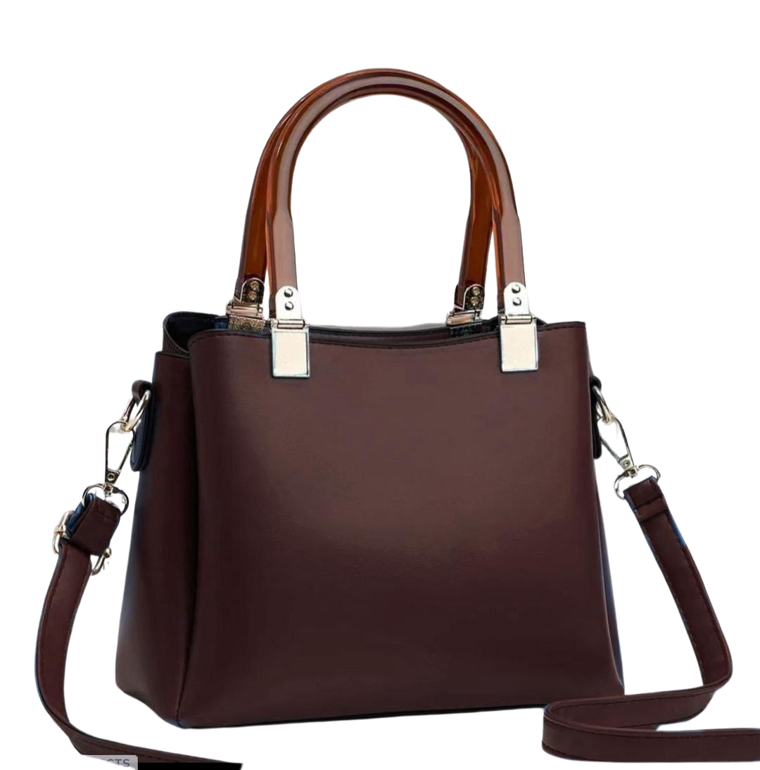 Women's Leather Plain Shoulder Bag