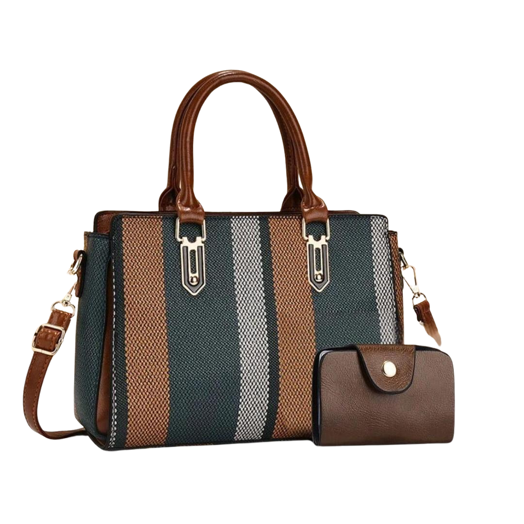 Women's Rexine Printed Hand Bag Set