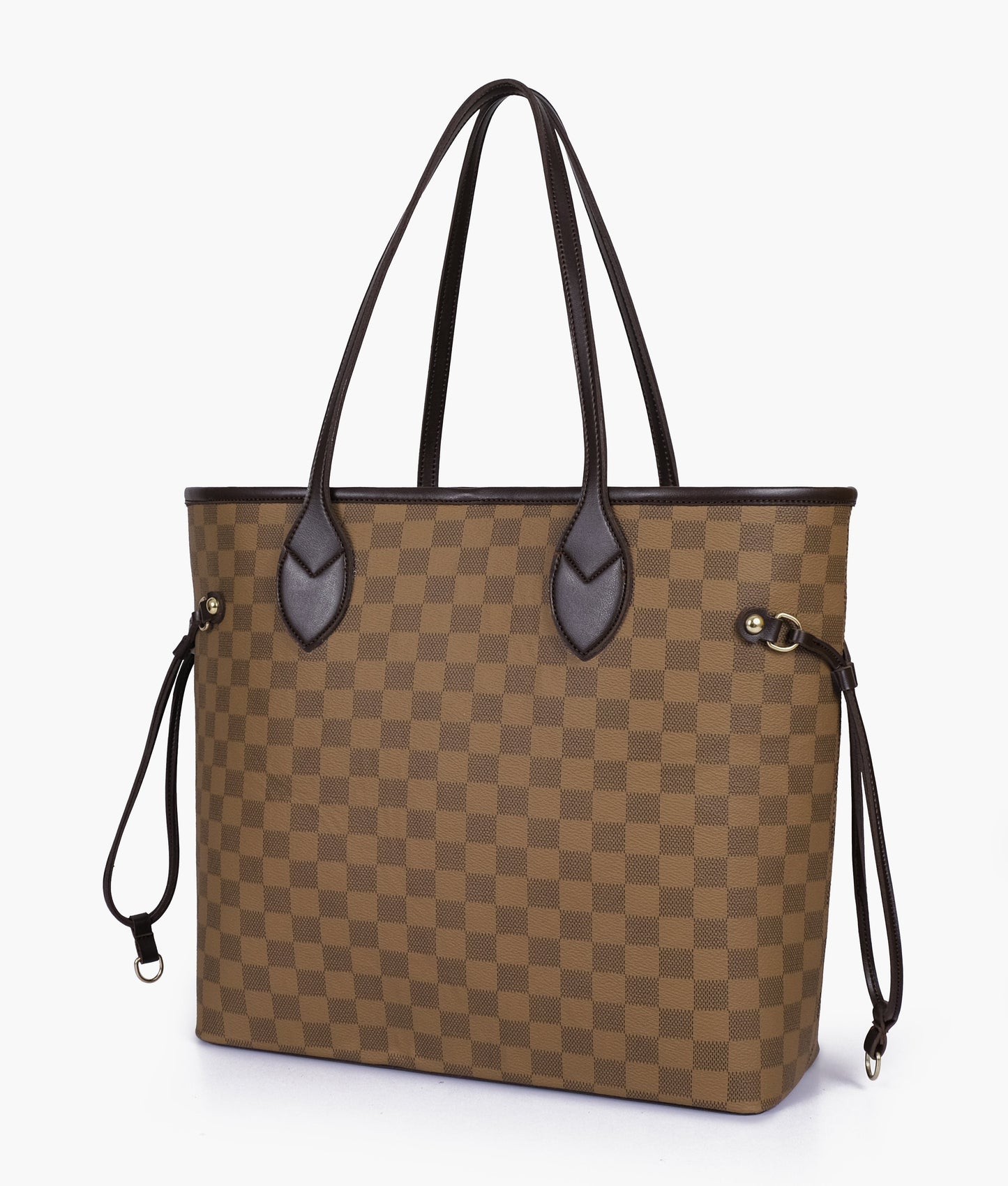 Black Checkered Neverfull Tote Bag