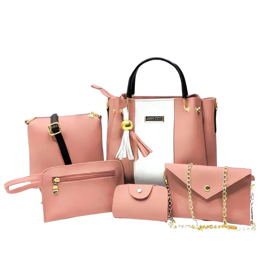 5 PCS jimmy choo Bag Set-Pink